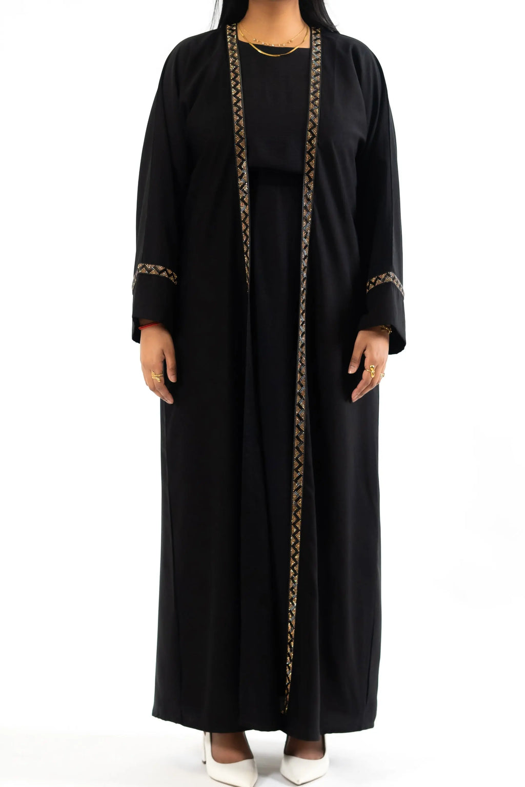 Abaya Kimono Nosrat - Chic et Graphisme Perlé So Precious