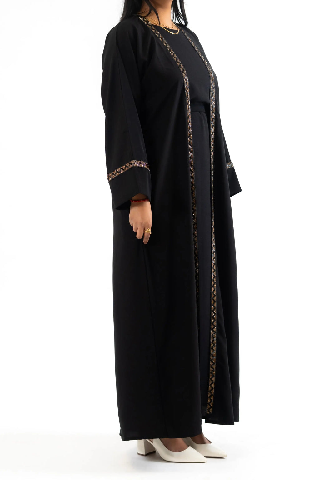 Abaya Kimono Nosrat - Chic et Graphisme Perlé So Precious