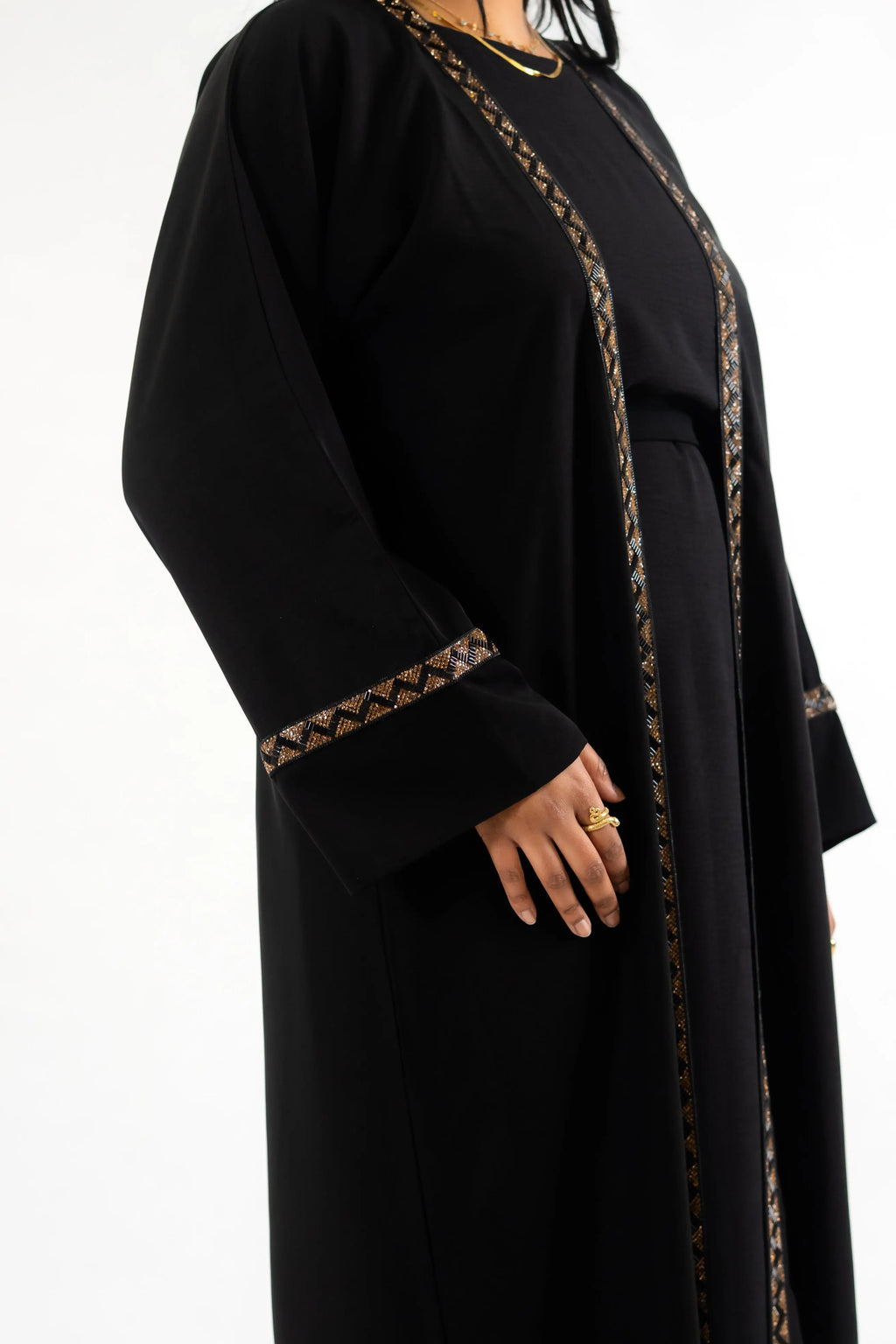 Abaya Kimono Nosrat - Chic et Graphisme Perlé So Precious
