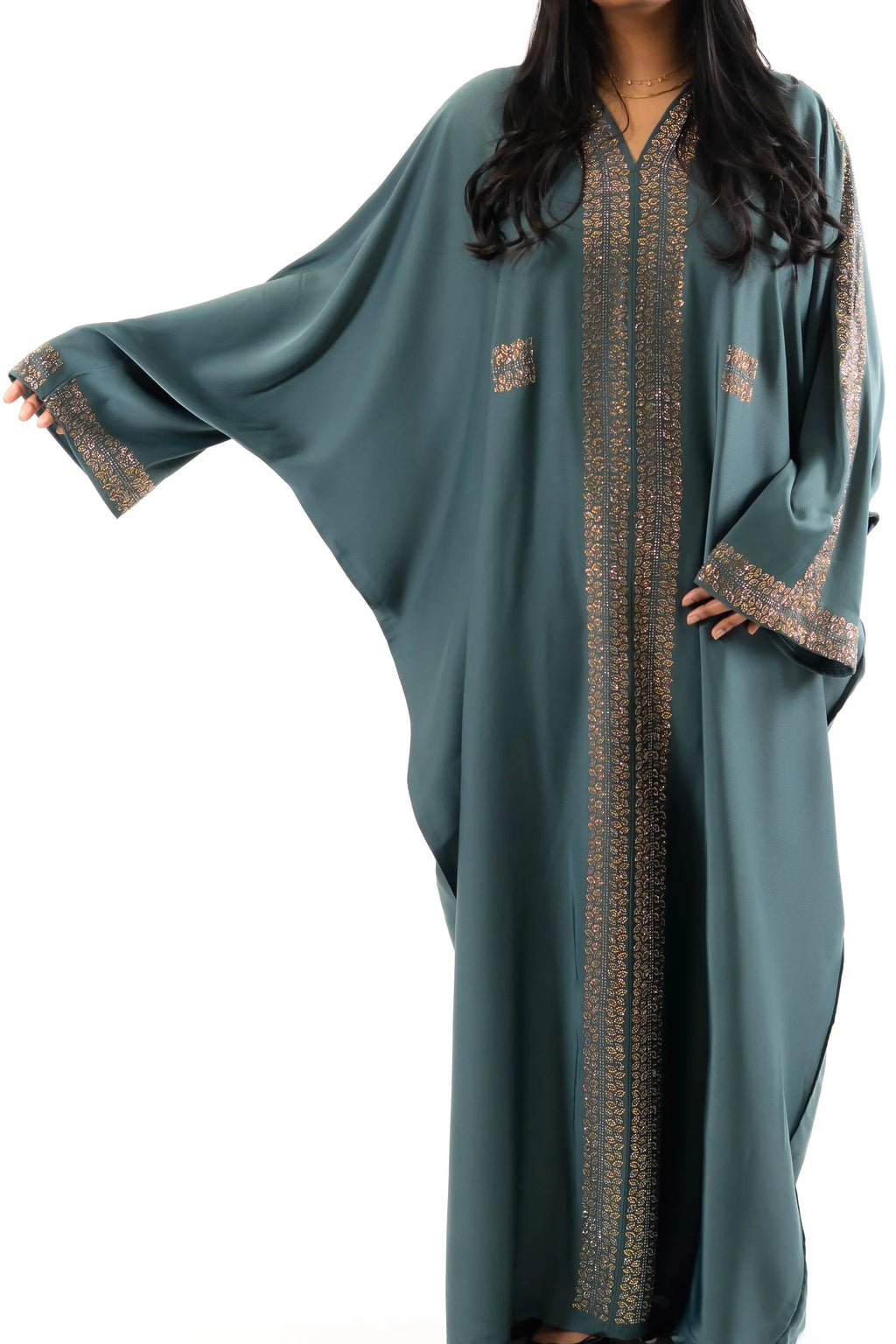 Abaya Farasha Éclat à ceinture So Precious